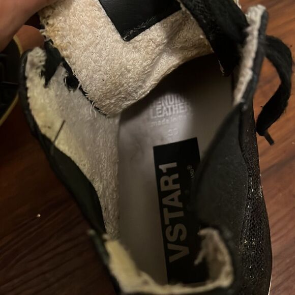 Golden Goose Navy/Black Sequin Hi Top Sneaker No BOX - Authetic Sneaker - Picture 7 of 9